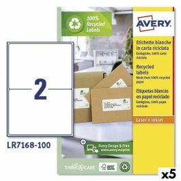 Etiquetas para Impresora Avery LR7168 Blanco 100 Hojas 199,6 x 143,5 mm (5 Unidades) Precio: 166.50000026. SKU: S8426162