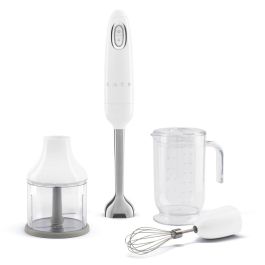 Smeg HBF03WHEU Batidora de Mano 50's Style Blanca con Accesorios Smeg HBF03WHEU Batidora de Mano 50's Style Blanca con Accesorios