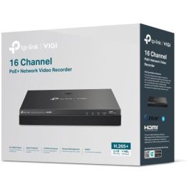 TP-Link NVR2016H-16MP Grabador de Vídeo 16 Canales 8MP PoE+ para VIGI IPCam Almacenamiento 10TB
