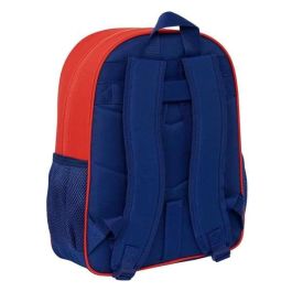 Mochila Escolar Atlético Madrid Azul Rojo 32 X 38 X 12 cm