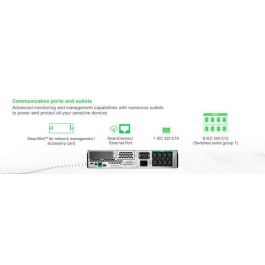 APC Smart-UPS 2.7 kW / 3 kVA 50/60Hz con AVR, RJ-45 Serial, SmartSlot, USB, Onda Senoidal Pura para Servidores