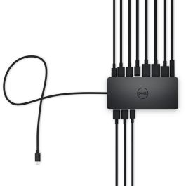 Dell Estación de Acoplamiento Universal para Portátiles USB-C - 10 Puertos: 2x DisplayPort, 1x HDMI, 4x USB-C 3.2, RJ-45, Negro