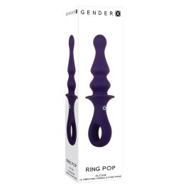 Plug Anal Gender X RING POP Morado (8,9 cm) Plug Anal Gender X RING POP Morado (8,9 cm)