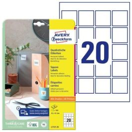 Avery Etiquetas Adhesivas para Códigos QR 45x45 mm, 20x25H Hojas, Blanco, Inkjet-Láser Precio: 18.8899997. SKU: S8401501