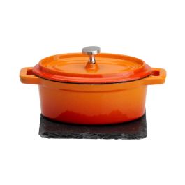 GSW Mini Cacerola Hierro Fundido 12x9,5 cm Inducción (8 Unidades) Orange Shadow M