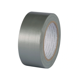 Q-connect Cinta Adhesiva Americana Super Fuerte 25 mt x 48 mm Resistente Impermeable Multiuso Plata