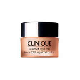 Clinique ALL ABOUT EYES rich Crema Contorno de Ojos Anti Ojeras, Bolsas y Líneas de Expresión Todo Tipo de Pieles 15 ml Precio: 29.49999965. SKU: SLC-27837