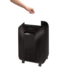 Fellowes 5502201 Destructora LX-200 Minicorte Negra, Trituración 4x12mm, 12 Hojas, 22L