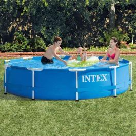 Piscina redonda metal frame con depuradora de cartucho capacidad 4485 litros 305x76 cm Piscina redonda metal frame con depuradora de cartucho capacidad 4485 litros 305x76 cm