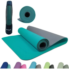 Schildkrot Esterilla de yoga SCH4000885602685 - Bicolor antracita/azul petróleo - 180 x 61 cm - 4 mm grosor Precio: 41.50000041. SKU: B15H3PQ5DK