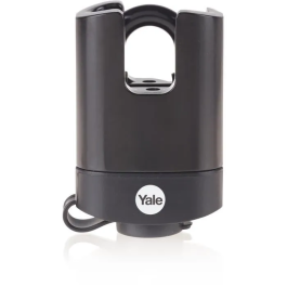 Yale Candado de acero laminado 52 mm con protección termoplástica y grillete de acero endurecido, 3 llaves Precio: 37.50000056. SKU: B1F5PH6ZDV