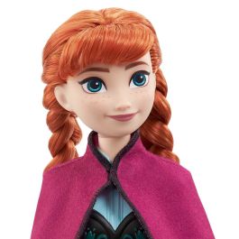 Mattel Hlw49 Muñeca Disney Frozen 2 Anna Viajera Articulada con Conjunto de Viaje y Accesorios para Niñas +3 Años
