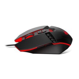 Krom NXKROMKALAX Ratón Óptico Gaming USB Tipo A Mano Derecha 3200 DPI 7 Botones Iluminación LED