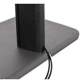 B-Tech BTF845 Soporte Universal Doble Pantalla para Videoconferencia, 1.8 m, 47" - 55", hasta 25 kg, VESA 600x400, Negro