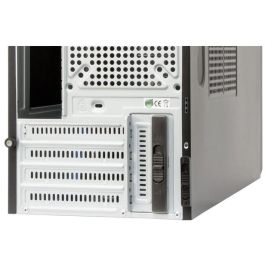 Chieftec CT-04B-OP, Mini Tower PC Negro, micro ATX, SECC, 14 cm