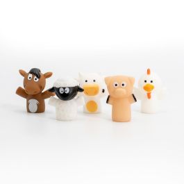 Tachan Set de 5 Marionetas de Baño Granja +3 Años