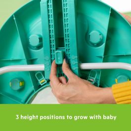 Bright Starts BRI17367 Andador Plegable 2 en 1 Wanderlights con Juguete de Actividades Extraíble, Música y Altura Ajustable