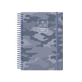 Agenda Escolar Liderpapel 25-26 Espiral Patterns Militar Gris Dia Pagina A5 Bilingüe Papel Fsc 80 gr Agenda Escolar Liderpapel 25-26 Espiral Patterns Militar Gris Dia Pagina A5 Bilingüe Papel Fsc 80 gr