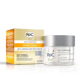 Roc REVIVE + GLOW Crema Unificadora Antiarrugas y Antiedad, Tratamiento Facial Hidratante con Vitamina C y Hexyl-R, 50 ml Precio: 31.89000012. SKU: S05101951