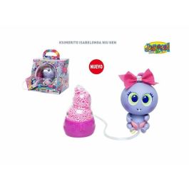 Ksimerito Isabelonga Niu Gen Morado - Muñeca Bebé Interactiva para Adoptar. Tamaño: 15,5x19,5x13,5 cm. A partir de 3 Años.
