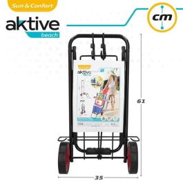 Carro arrastre multiuso de playa. soporta 50 kg 35x14x61 cm Carro arrastre multiuso de playa. soporta 50 kg 35x14x61 cm