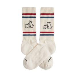 Calcetines Jimmy Lion Athletic Keith Haring Blanco
