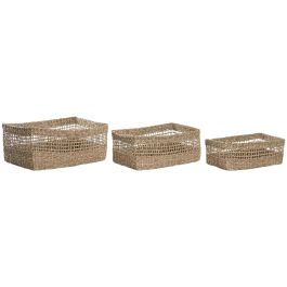 DKD Home Decor Cestas Tropicales de Seagrass Natural Set de 3 - 30 x 19 x 45 cm (2 Unidades) Precio: 63.50000019. SKU: B1KDY3BVCH