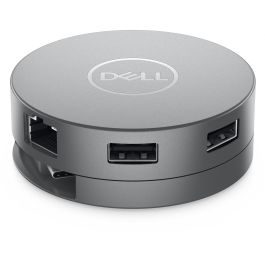 Dell DA310 Adaptador Móvil USB-C 7-en-1 Compacto con 2x USB-A 3.2 Gen2, USB-C 3.2 Gen2, RJ-45, DisplayPort, HDMI, VGA, 90W Power Pass-Through