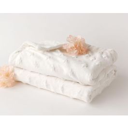 Kiokids Manta para Bebé Blanco con Estrellas en Relieve - Manta Suave 80x110 cm para Recién Nacido +0 Meses Precio: 12.9591. SKU: B18DZBMYCE