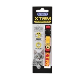 Nayeco X-Trm Collar para Gato Rojo Ajustable con Cierre de Seguridad, 20-33 cm x 1 cm, 3 Unidades