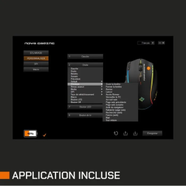 Nova Gaming Persee Ratón Inalámbrico para Juegos, NOV3700527313948, Negro
