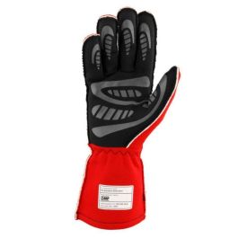 Omp OMPIB0-0776-B01-061-L Guantes First My2025 FIA 8856-2018 Ligeros Resistentes Palma Silicona Costuras Externas Rojo Talla L