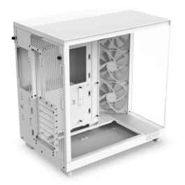 NZXT H6 Air Flow Midi Torre PC Blanco con 3 Ventiladores 120mm, Soporte ATX/micro ATX/Mini-ITX, Vidrio Templado - CC-H61FW-01 NZXT H6 Air Flow Midi Torre PC Blanco con 3 Ventiladores 120mm, Soporte ATX/micro ATX/Mini-ITX, Vidrio Templado - CC-H61FW-01