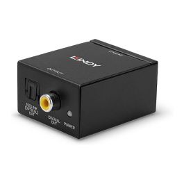 LINDY ADC Audio 70309 - Convertidor de Audio de Entrada Phono (RCA) a Salida Digital Toslink Óptico y Coaxial SPDIF