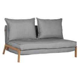 DKD Home Decor Sofa Cama Scandi de Metal y Poliester - 151 cm Ancho x 96 cm Largo x 79 cm Alto