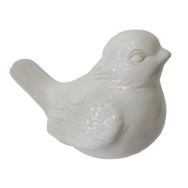 DKD Home Decor Figura Decorativa de Cerámica Blanca con Diseño Gorrión Estilo Cottage, Adorno para el Hogar y Jardín, Medidas 17x17x24 cm Precio: 15.49999957. SKU: B19WQ268EX