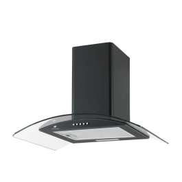 Continental Edison CEH60GB - Campana Decorativa, 60 cm, Negro y Vidrio