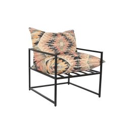 Butaca DKD Home Decor 70 x 75 x 85 cm Negro Metal Multicolor Precio: 257.49999957. SKU: B186MY4CXV