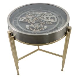 DKD Home Decor Mesita Auxiliar Loft Metal y Cristal Dorado Plateado 50 x 54 x 50 cm Precio: 92.7899995. SKU: B1D7TG728Y