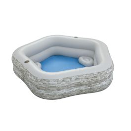 Bestway Piscina Hinchable Familiar 213x206x53 cm +6 Años Jardin 54423