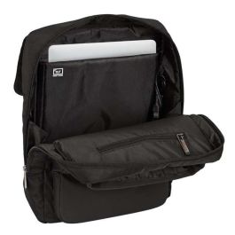 Safta Business Mochila Portátil 13,3'' con USB Negra 29x39x12cm