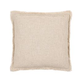 Cojín Flores Beige Oscuro 45 X 45 cm