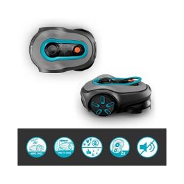 GARDENA Mähroboter smart SILENO free 800 qm Set - Robot Cortacésped para 800 m², 16 cm Ancho de Corte, Con Estación Base