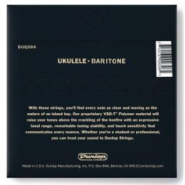 Dunlop Juego Cuerdas Ukelele Baritino VSD-7? Sonido Nítido Dulce y Expresivo