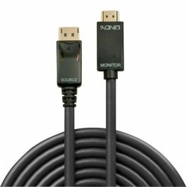 Lindy Cable DisplayPort a HDMI 1m 10.2G 4K UHD 3840x2160@30Hz con Audio 7.1, DTS-HD Master Audio, Dolby TrueHD