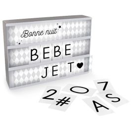 Home Deco Kids Caja Luminosa Mensajes Deco Kids 30x5,5x22 cm