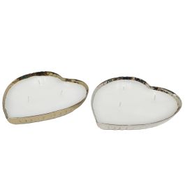 Vela Moderno DKD Home Decor Dorado Plateado 18 x 3.5 x 18 cm (2 Unidades) Precio: 29.6899999. SKU: B148A7PY5L