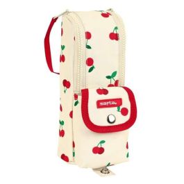 Estuche Escolar Safta Cherry Beige (6 x 21 x 6 cm) Estuche Escolar Safta Cherry Beige (6 x 21 x 6 cm)