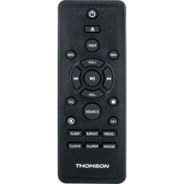 THOMSON THO1720570876072 Microsistema Bluetooth Madera/Negro con Radio FM/CD/MP3/USB, 20W RMS, Sintonizador RDS