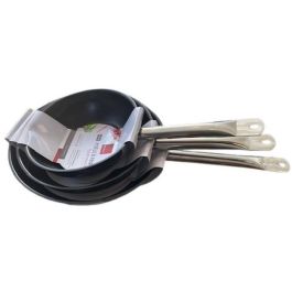 Baumalu BAU3216383527301 Juego de 3 Sartenes de Acero Inoxidable 20, 24 y 28 cm para Gastronomía Precio: 61.49999966. SKU: B1H4DD583K